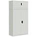 Armadio Classificatore Grigio Chiaro 90x40x180 Cm In Acciaio - Foto miniatura 2