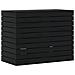 Cesto Per Bucato Nero 88,5x44x66 Cm Legno Massello Pino - Foto miniatura 1