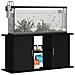 Supporto per Acquario 121x41x58 cm in Legno Multistrato Nero - Foto miniatura 2