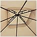 Gazebo 3x3 Mt Da Giardino In Acciaio Con Copertura In Poliestere Idrorepellente Diamond - Foto miniatura 2
