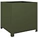 Fioriera Da Giardino Verde Oliva 50x50x50 Cm In Acciaio - Foto miniatura 1