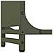 Rastrelliera per Legna da Ardere Verde Oliva 90x28x65 cm - Foto miniatura 6