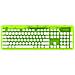Tastiera Wireless 904-005-EU-NGR-D1  per PC/server (Layout QWERTY) Colore Lime. Trasparente - Foto miniatura 2