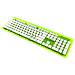 Tastiera Wireless 904-005-EU-NGR-D1  per PC/server (Layout QWERTY) Colore Lime. Trasparente - Foto miniatura 1