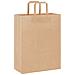 Sacchetti di Carta Kraft 250 pz con Manici Marrone 26x12x35 cm - Foto miniatura 3