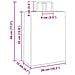 Sacchetti di Carta Kraft 250 pz con Manici Marrone 26x12x35 cm - Foto miniatura 10