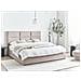 Letto Contenitore Tessuto Lagord 180 X 200 Cm Tortora - Foto miniatura 1