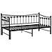 Telaio Divano Letto Estraibile Nero In Metallo 90x200 Cm - Foto miniatura 5