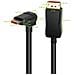 Cavo Audio /Video DisplayPort 1.4 8K M /M Angolato 90° 1m Nero - Foto miniatura 5
