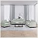 Set di Divani 3 pz con Cuscini Grigio Chiaro in Velluto - Foto miniatura 2