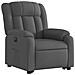 Poltrona Alzapersona Reclinabile Elettrica Grigio Scuro Tessuto - Foto miniatura 4