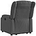 Poltrona Alzapersona Reclinabile Elettrica Grigio Scuro Tessuto - Foto miniatura 5