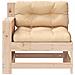 Divano Giardino Senza Braccioli con Cuscino Legno Massello Pino - Foto miniatura 4