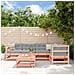 Set Divani Giardino 6 pz con Cuscini Legno Massello di Douglas - Foto miniatura 2