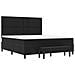 Letto Box Spring con Materasso & Panchina Nera 180x200 cm Tessuto - Foto miniatura 8