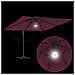 Ombrellone a sbalzo Roma con LED Borgogna 286x285x270 cm Alluminio - Foto miniatura 9