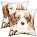 Set Di 2 Copricuscini 40x40 Cm Design Cane King Charles - Foto miniatura 4