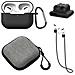 Custodia Protettiva In Silicone Per Airpods Pro Compatibile Con Apple, Set Da 5 Pezzi Con Protezione Antiurto E Antigraffio Black - Foto miniatura 1