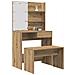 Set Toeletta con LED Rovere Artigianale in Legno Multistrato - Foto miniatura 2