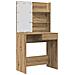 Set Toeletta con LED Rovere Artigianale in Legno Multistrato - Foto miniatura 5