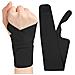 Fascia Di Supporto Compressione Pollice E Polso - Tutore Stabilizzatore Regolabile Per Sollievo Dolore Black - Foto miniatura 1