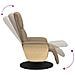 Poltrona Reclinabile con Poggiapiedi Cappuccino in Similpelle - Foto miniatura 6
