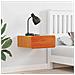 Comodino con cassetto 2 pcs Cera marrone 39 x 34 x 16.5 cm - Foto miniatura 2