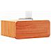 Comodino con cassetto 2 pcs Cera marrone 39 x 34 x 16.5 cm - Foto miniatura 3