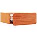 Comodino con cassetto 2 pcs Cera marrone 39 x 34 x 16.5 cm - Foto miniatura 6