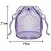 Borsa Da Toilette Portatile In Rete Viola - Organizer Da Viaggio Traspirante - Foto miniatura 2