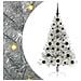 Albero di Natale artificiale con luci integrate Argento 120 cm - Foto miniatura 1