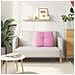 Cuscino per Schiena Rosa 60 x 24 x 50 cm Tessuto - Foto miniatura 4