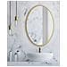 SPECCHIO 60CM CON CORNICE ORO Rotondo in Metallo Design Scandinavo - Foto miniatura 6