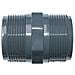 Doppio Nipplo Pvc-u Ag X Ag 1 1/2 Pollice - Raccordo Filettato - Foto miniatura 1
