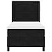 Letto a molle con materasso con led Nero 90 x 200 cm Velluto - Foto miniatura 8