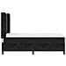 Letto a molle con materasso con led Nero 90 x 200 cm Velluto - Foto miniatura 9