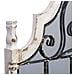 Specchio Da Parete In Legno E Metallo Invecchiato Bianco 128,5x6,5x89h - Foto miniatura 6