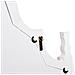 Specchio Da Parete In Legno E Metallo Invecchiato Bianco 128,5x6,5x89h - Foto miniatura 7