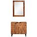 Set da Bagno con archiviazione 2 pcs Acacia Marrone Winish - Foto miniatura 4