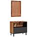 Set da Bagno con archiviazione 2 pcs Acacia Marrone Winish - Foto miniatura 5