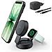 Caricabatterie Wireless 2 in 1 BoostCharge Pro Qi2 25W - Grigio - Foto miniatura 1