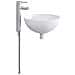 Lavabo da bagno Cromato 35,5 x 35,5 x 14,5 cm Metallo - Foto miniatura 1