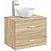 Lavabo da bagno Cromato 35,5 x 35,5 x 14,5 cm Metallo - Foto miniatura 4