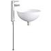 Lavabo da bagno Cromato 35,5 x 35,5 x 14,5 cm Metallo - Foto miniatura 5