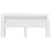 Testata del letto Bianco Lucido Legno ingegnerizzato - Foto miniatura 3