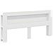 Testata del letto Bianco Lucido Legno ingegnerizzato - Foto miniatura 1