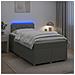 Letto box spring con materasso Grigio Chiaro 120 x 200 cm - Foto miniatura 2