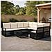 Set Divano da Giardino 9 pz Nero polyrattan - Foto miniatura 2