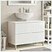 Armadio per Lavabo da Bagno ARNHEM Bianco Lucido - Foto miniatura 2