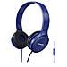 Cuffie con Microfono Cablato RP-HF100ME-A Colore Blu - Foto miniatura 1
